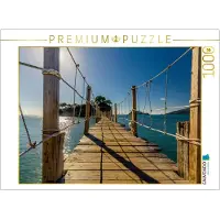 CALVENDO Puzzle Zur Kleinen Insel Agios Sostis führt im Sommer EIN Langer Steg 1000 Teile Lege-Größe 64 x 48 cm Foto-Puzzle Bild von Stefan Daniel Homfeld, 1000 Stück(e), andere, 14 Jahr(e)