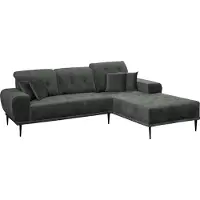 Mirjan 24 Ecksofa Rapallo, Stilvoll Polstermöbel, Modernes Eckcouch, Polstersofa vom Hersteller (Farbe: Tiffany 19, Seite: Rechts)
