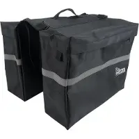 On Bike Doppel-Hecktasche für Fahrradgepäckträger 23 Liter – Wasserdicht, Reißfest, mit Befestigungsgurten, Ideal für Reisen, Einkaufen und den Alltag