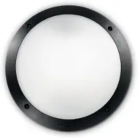 Ideal Lux Polar-1 Moderne Wandleuchte Schwarz 1 Licht E27