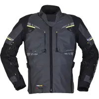 Modeka Taran Flash Motorrad Textiljacke, schwarz/grau, M