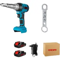 OEM Elektrische Nietpistole, starker Motor, hohe Zugkraft, 2 Batterien Set