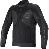 Alpinestars Viper V3 Air Motorrad Textiljacke, schwarz/schwarz, 4XL