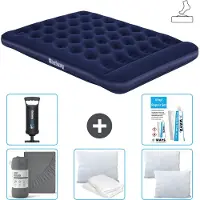 Bestway Luftmatratze - 2-Personen - 152 x 203 x 28 cm - Blau - Inklusive Zubehör