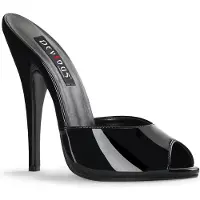 Devious DOMINA-101 Damen Slipper von , Schwarz Lack , EU 44, US 14