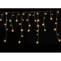 Gartenpirat LED-Eisregen-Lichterkette mit Flashing-Effekt Lichterkette LED mit Flashlight : 12 m : Warmweiß
