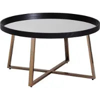 Lomadox Wohnzimmertisch Schwarz Metall-Gestell B/H/T ca. 78/42,5/78cm
