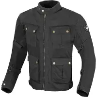 Merlin Chigwell Utility Schwarz Motorrad Wachsjacke Größe 3XL