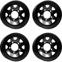 DOTZ 4x 4x4 Felge Dakar dark 7x15 ET12 6x139.7 OR5DB kompatibel mit Ford MAVERICK RANGER