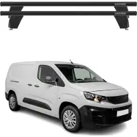 Menabo Dachträger Querträger für Peugeot Partner 2018-2025 ABE Aluminium Schwarz