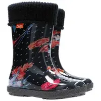 Demar Kinder HAWAI LUX Jungen Mädchen Thermostiefel Gummistiefel gefüttert Größe: 32/33, Herstellerfarbe: Hipi
