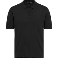 Only & Sons Poloshirt "ONSWYLER LIFE REG 14 SS POLO KNIT NOOS", Herren, Gr. L, schwarz, Strick, Obermaterial: 78% Viskose, 22% Polyester, unifarben, regular fit, Shirts Poloshirt
