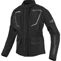 Bogotto Azury 2in1 wasserdichte Damen Motorrad Textiljacke, schwarz, M