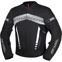 IXS RS-400-ST 3.0 Motorrad Textiljacke, schwarz/weiß, M