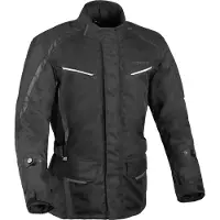 Difi Cage Aerotex Solid wasserdichte Motorrad Textiljacke, schwarz, XL