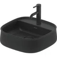 Duravit Zencha Aufsatzbecken 420 mm, ein Hahnloch, 2374421371, Farbe: Anthrazit matt