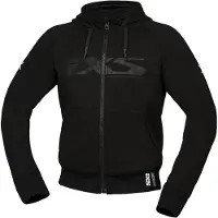 IXS Rapid 1.0 Schwarz Motorrad Zip Hoodie Größe L