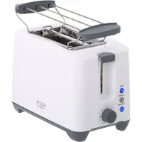 Adler Toaster Toastgerät für Toasts Ad 3216 Weiß 1000 W Lampe Rost 5EWY-NJ5