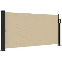 Syfax Seitenmarkise Ausziehbar Beige 100x500 cm
