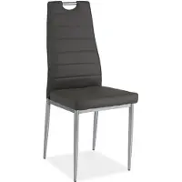 Feldmann-Wohnen Esszimmerstuhl Küchenstuhl Set H-260 grau 6er Set