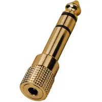 Monacor HA-37G, 3.5mm, 6.3mm, Männlich/weiblich, Gold