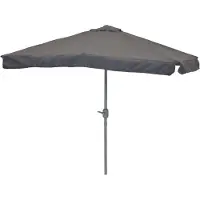 Merxx Sonnenschirm, 160 x 230 cm, grau