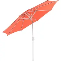 Mendler Sonnenschirm N19, Gartenschirm, Ø 3m neigbar Polyester/Alu 5kg - terracotta