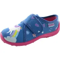 Fischer Markenschuh Kinder-Klett-Hausschuh