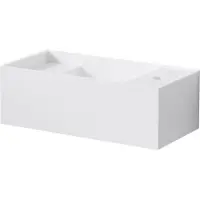 Steinberg Serie 440 Wand-Waschtisch, mit Überlauf, mit Hahnloch, 450x220x150mm, SOLIDSurface, 4407520W