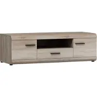 Masseno TV-Schrank LEGAME 140 cm Fernsehschrank mit 1 Schubladen und 2 Türen TV-Lowboard für Wohnzimmer Modern 140x54x44 cm Sonoma Eiche / Sonoma Eiche