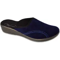 Befado Hausschuhe, Slipper, Damenpantoffeln Jula 552D019 dunkel Blau