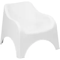 Dmora Outdoor-Sessel Agri 79x81 cm Weiß, ein Stuhl