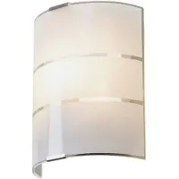 LINDBY Wandleuchte Vincenzo, 21 cm hoch, weiß, Glas, E14