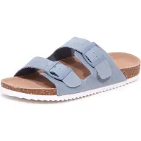 Colors of california 9894Az Ciabatta Donna Woman Vintage Effect Nabuck Sandal