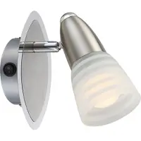 Globo Caleb Strahler Chrom Nickel matt, 1xE14 LED; 54536-1