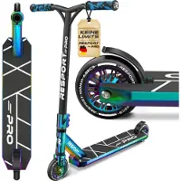 RE:SPORT Stunt Scooter REVO PRO für Kinder & Erwachsene mit Ständer | Profi Stuntroller 110mm PolyurethanWheels & Y-Bar | Stuntscooter Kickscooter ABEC 9 Kugellager | Tretroller Trickroller