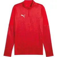 Puma teamCUP Training 1/4 Zip Top Herren rot silber Gr L