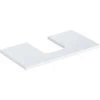 Geberit Waschtisch-Platte One 90x3x47cm, w/lack. hochgl., Ausschn mit.