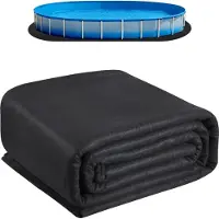 StarTech.com Poolunterlage - Bodenschutzplane 5,5 x 10 m - Für oberirdische Pools - Extra dick - Geotextil - Verhindert Einstiche - Verlängert Lebensdauer der Poolfolie