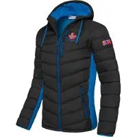 Nebulus Winterjacke MERIK Herren, warme Outdoorjacke, praktische & vielseitige Übergangs- & Winterjacke, P4916 - Herren, schwarz-kobalt, XL