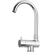 BieTal Wasserhahn Küche Mischbatterie 1 Hebel 3-Wege Chrom Drehbar & Klappbar
