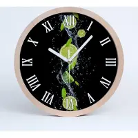 Tulup Holzuhr 30fi cm wanduhr - weiße Spitzen - Kalk und Wasser