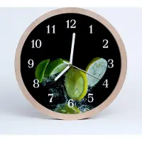 Tulup Holzuhr 20fi cm wanduhr - Lemon Lime Wohnzimmer