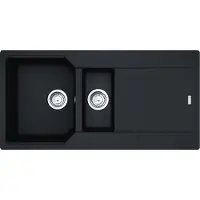 Franke Urban UBG 651-100 Black Matt - 114.0682.531 Granitspüle