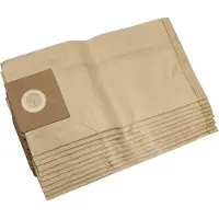 VHBW 10x Staubbeutel kompatibel mit Kärcher NT 351 Eco/ Profi/ HO, NT 361, NT 361 Eco/ Eco TE/ Eco M Staubsauger - 27cm x 27cm braun