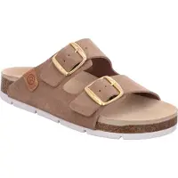 Rohde Damen Pantoletten Schnalle Clogs Elba 1710, Größe:40 EU, Farbe:Beige