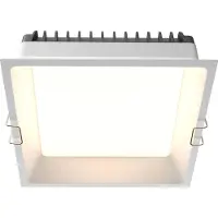 Maytoni Einbaustrahler Okno LED incl. Weiß aus Aluminum und Kunststoff 24W für Küche, Schlafzimmer, Wohnzimmer, Esszimmer, Lobby