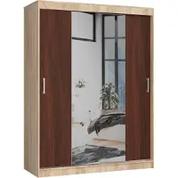 Akord Schwebetürenschrank 150X60X200 Cm Sonoma/Wenge