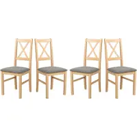 LeafDesign Esszimmerstuhl Set 4x "Nilo 10", grandson, aston 6