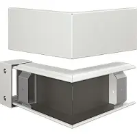 Hager FWKP6010039016 Außeneck FWK-Plus 60x100 mm weiß pulverbeschichtet